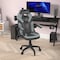 Flash Furniture Gray LeatherSoft Gaming Chair - Skate Wheels CH-00095-GY-RLB-GG - alternate 5